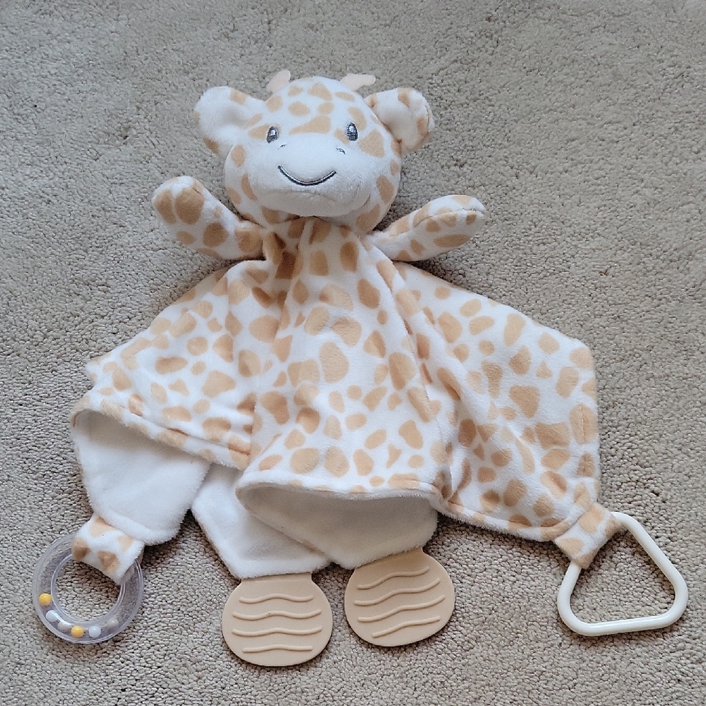 Giraffe Plush Baby Lovey Blanket